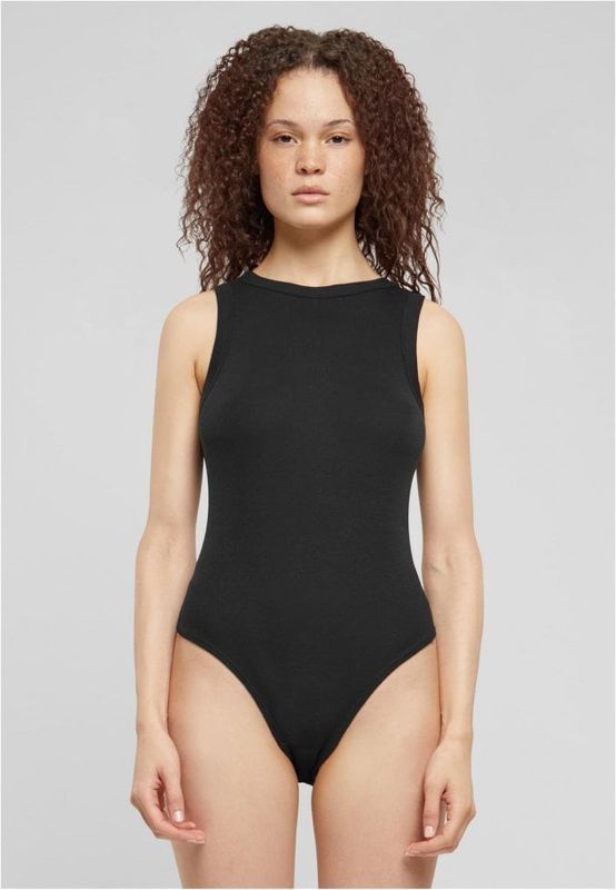 Ribbet ærmeløs body - dame