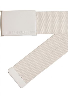 Colored Buckle Canvas Belt 2-Pack