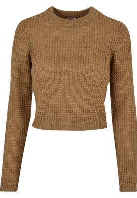 Short Waffle Sweater for Ladies