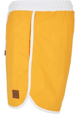 Retro swimming trunks yellow / white