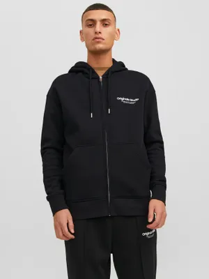 Ziphoodie med 3D-logga