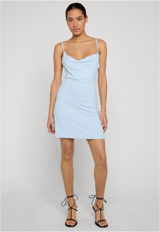 Klänning för dam med v-ringad axelband – freezeblue