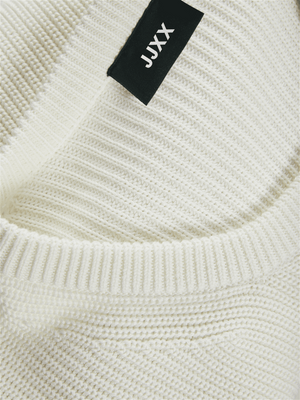 Women's knitted white sweater