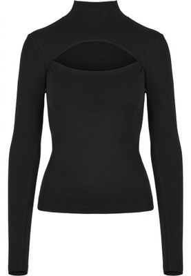 Ladies Cut-Out Turtleneck Longsleeve
