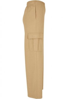 High waisted cargo style trousers for women