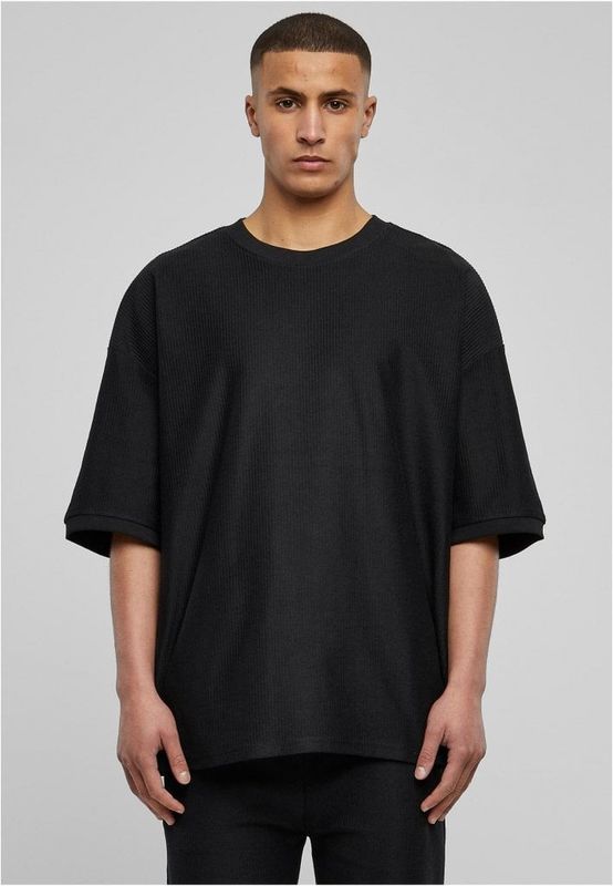 Men's ribbed t-shirt in heavy terry