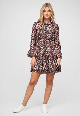 Chiffon dress with buttons