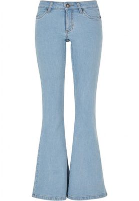 Women's flared jeans with a low waist