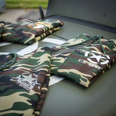 Allied Star U.S. Army camo zipped hoodie