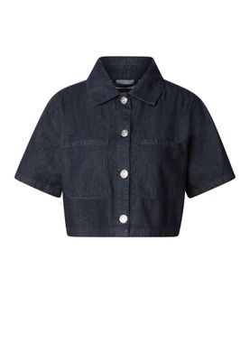 Skjorta för dam i denim – blå tvättad