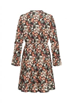 Chiffon dress with buttons