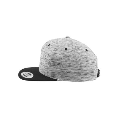 Stripes Melange Crown Snapback Cap