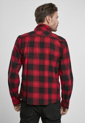Red/black checkered flannel shirt