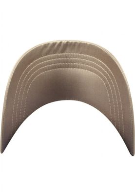 Low profile cap in satin fabric