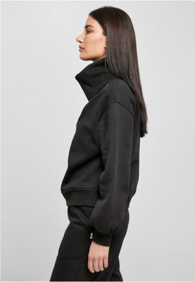 Ladies Oversized High Neck Troyer Crew