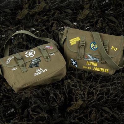 Canvas messenger bag - Willys jeep USA
