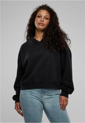 Short-sleeved V-neck sweater for ladies.