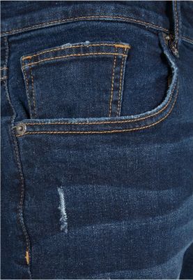 Distressed Strech Denim Pants