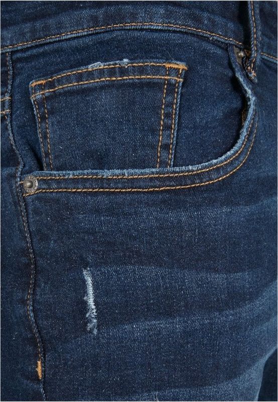 Distressed Strech Denim Pants