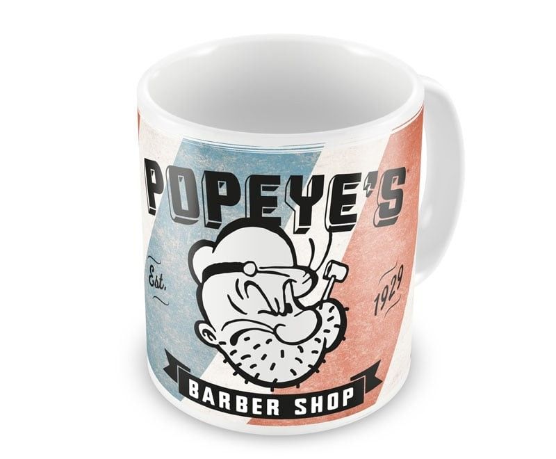 Popeyes Barber Shop kaffemugg