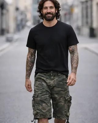 Vintage classic shorts camo