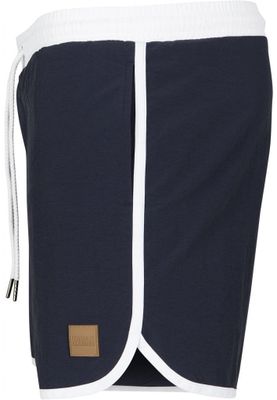 Retro swim shorts navy/white
