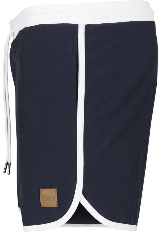 Retro swim shorts navy/white