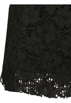 Ladies' black lace shorts