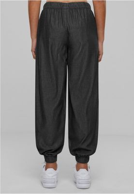 Light denim sweatpants with drawstring