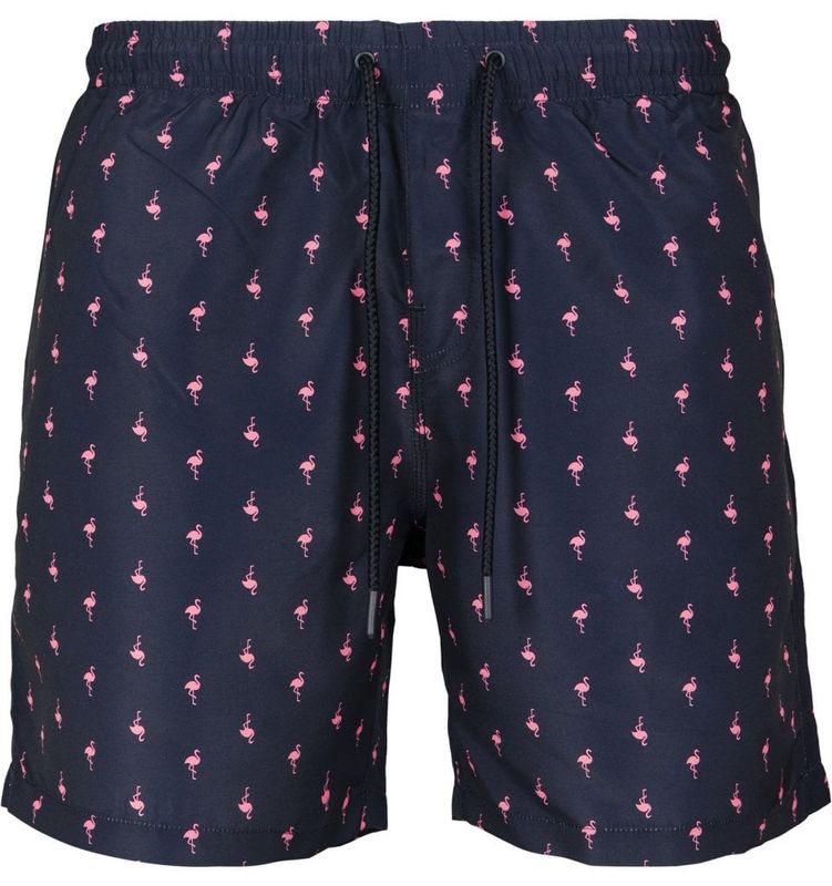 Badshorts med pink flamingos mænd