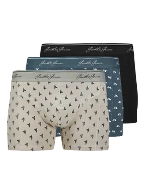 3-pack mönstrade trunks boxershorts