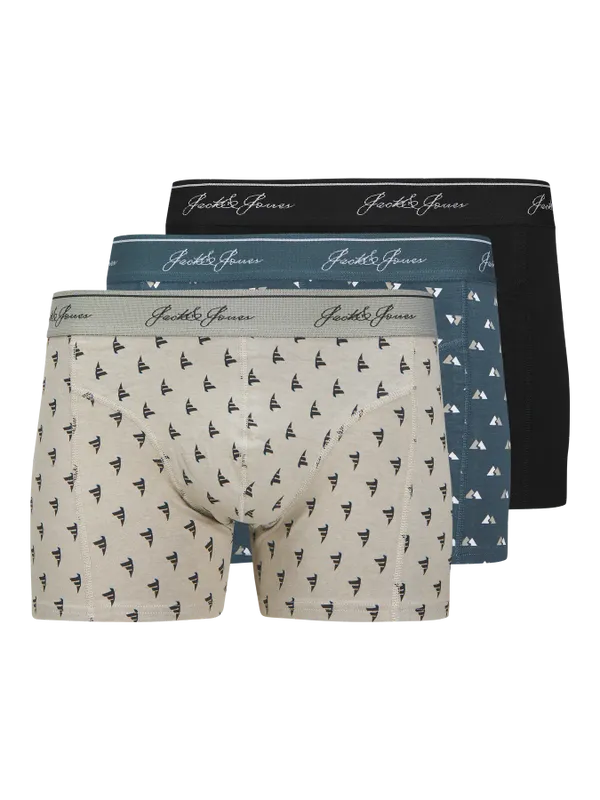 3-pack mönstrade trunks boxershorts