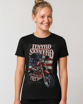 Lynyrd Skynyrd Live Free T-shirt dam i svart