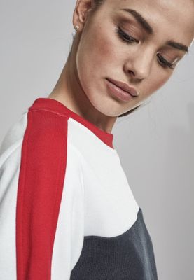 Short sweater with long arms and drawstring ladies