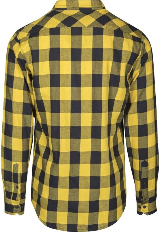 Flannel shirt black/yellow