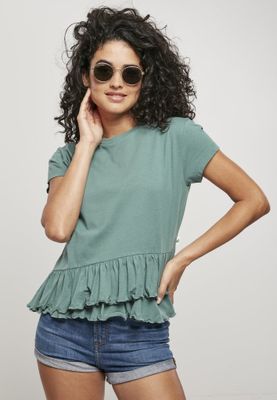 T-shirt with ruffles in organic cotton