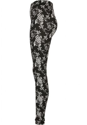 Black rose leggings