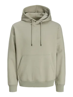 Avslappnad Hoodie med Känguruficka