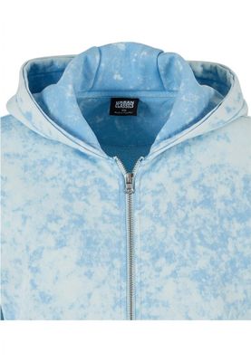 Ladies Short Oversized Towel Washed Zip Hoody