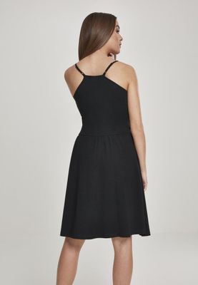 Dress with narrow straps