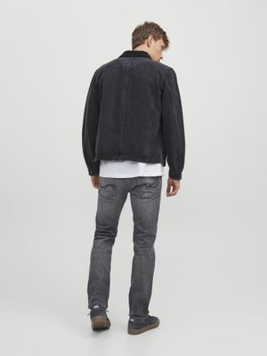 Grå stright slim fit jeans herr