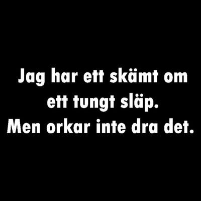 Skämt om tungt släp
