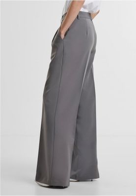 Elegante jakkesætsbukser med brede ben og høj talje
