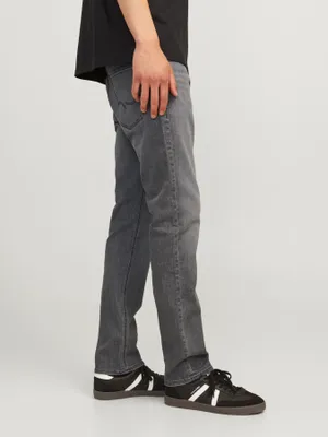 Grå slim fit jeans med stretch - GLENN