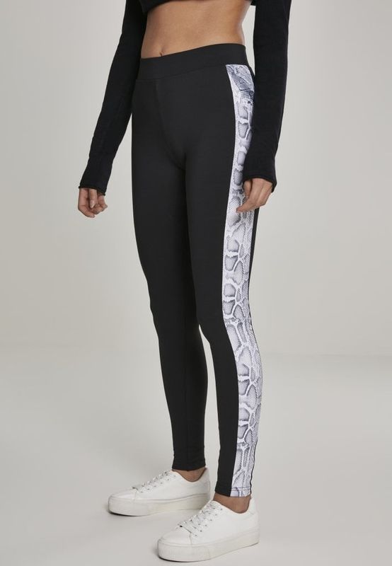Ladies Side Striped Pattern Leggings