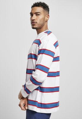 Men's long-sleeved wide-striped oversize sweater