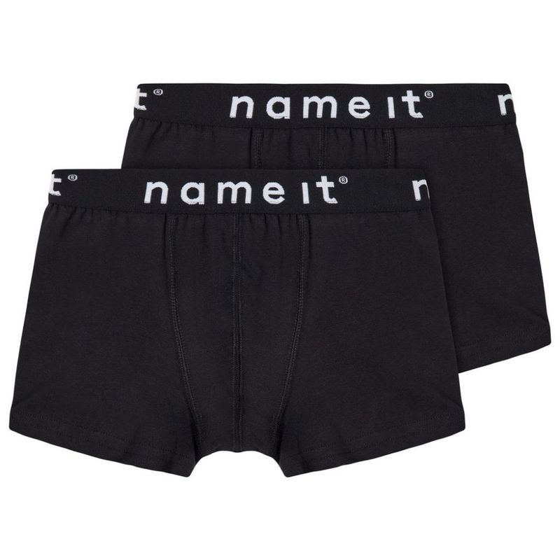 Sort boxershorts 2-pak - børn