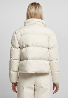 Ladies Short Peached Puffer Jacket