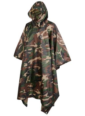 Regn poncho camouflage