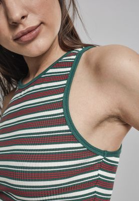 Stribet sweater uden arme